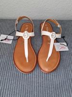 Zehentrenner 37 Tamaris Sandalen weiß silber cognac Thüringen - Zella-Mehlis Vorschau