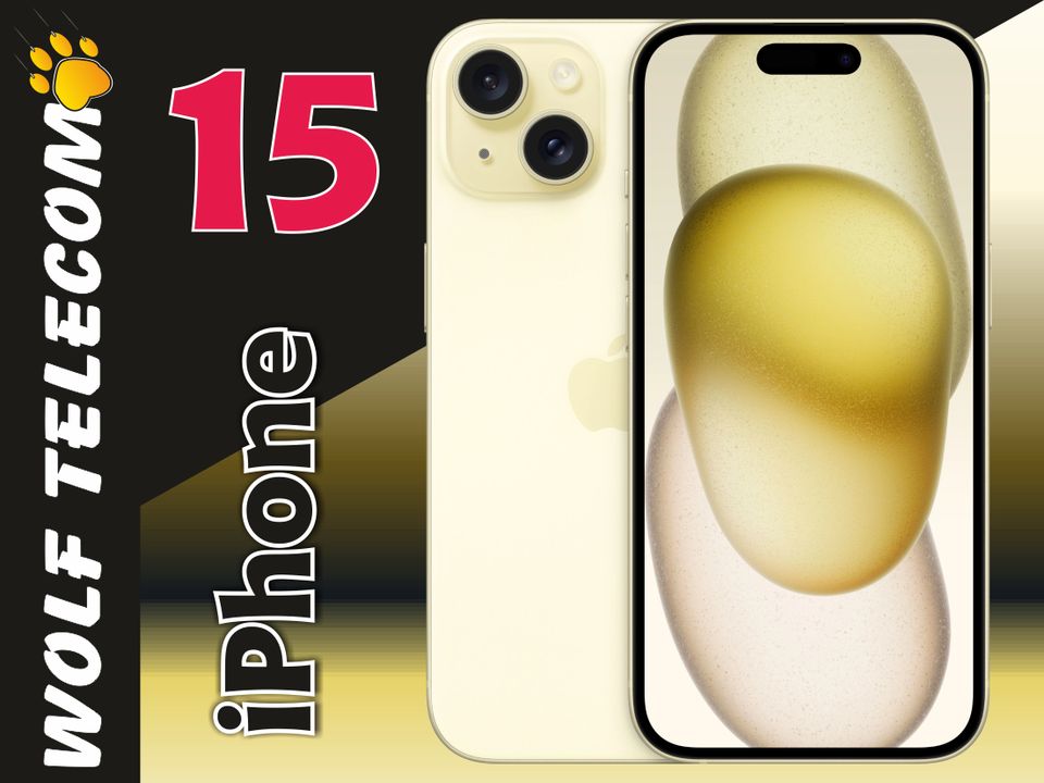 Apple iPhone 15 128GB Yellow Gelb 6.1" - MTP23ZD/A Neu m. RG 19% in Mayen