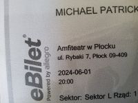 Michael Patrick Kelly Karte Plock Reihe 1 an der Bühne !!!! Neuhausen-Nymphenburg - Neuhausen Vorschau