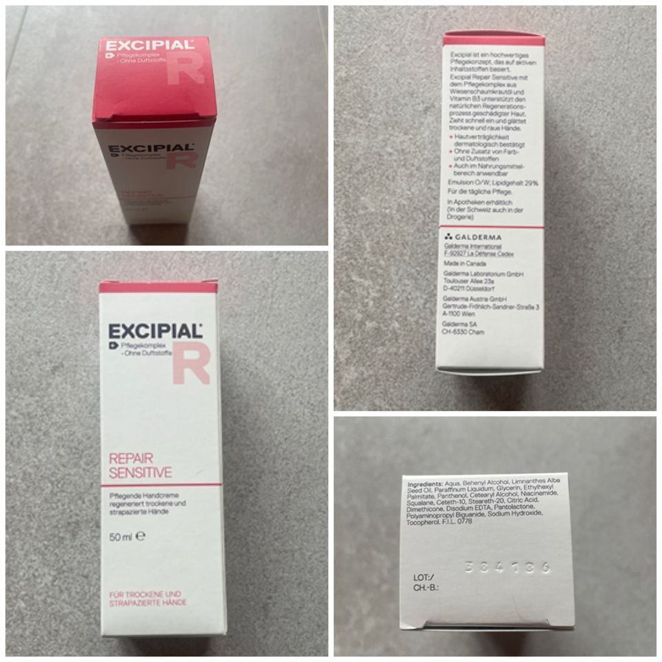 EXCIPIAL REPAIR SENSITIVE Handcreme 50ml NEU in OVP! in Oschersleben (Bode)