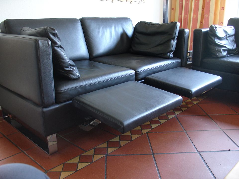 Zwei BRÜHL-Ledersofas in Duderstadt