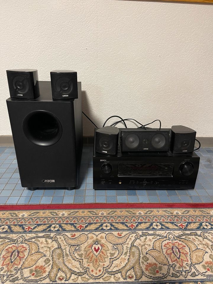 Denon Verstärker mit Canton Anlage 5.1 surround in Meerbusch