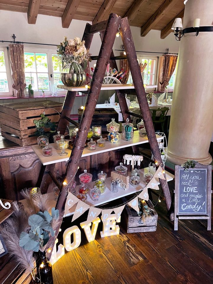 Candybar ♡ diverse Bars im Vintage Style mieten / Hochzeit Candy in Althornbach