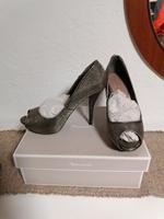 High Heels Zara 38 silber Metallic Hingucker festlich Feier Bielefeld - Sennestadt Vorschau