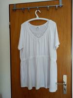 Weißes Long- Shirt mit Spitze von Bonprix in Gr. 48/50 Niedersachsen - Schwülper Vorschau