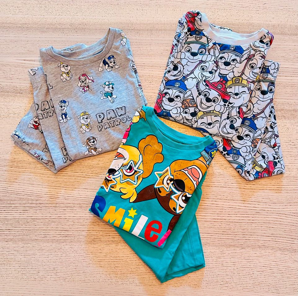 T-Shirts Shorts Set 3x Paw Patrol Jungen Größe 122/128 in Stuttgart