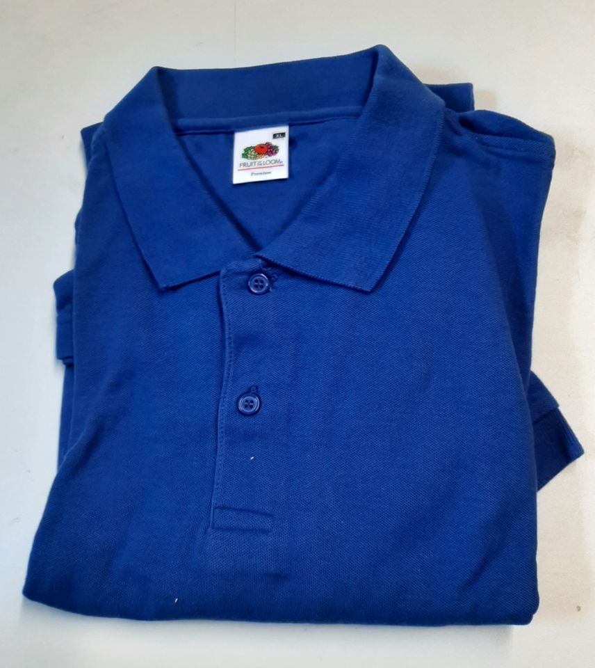 1 Polo-Shirt  XL Fruit of the Loom  blau  neu in Osnabrück