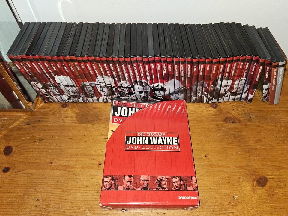 Große JOHN WAYNE DVD-Collection Sammlung 44 DVD s & Begleithefte in München