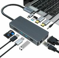 USB C Hub Dockingstation USB C Hub Adapter Dual Monitor NEU Berlin - Charlottenburg Vorschau