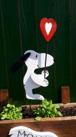 Snoopy mit Herz, Blumenstecker Neu Niedersachsen - Berne Vorschau