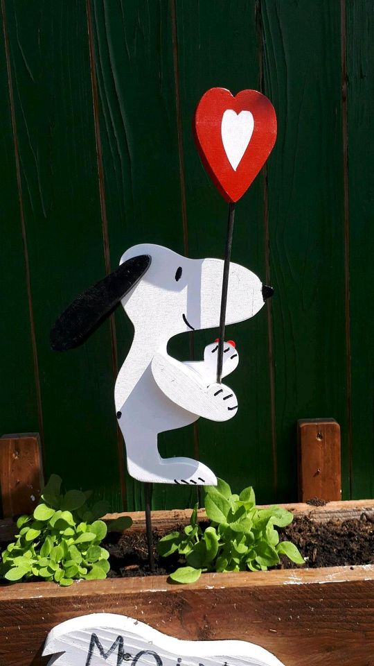 Snoopy mit Herz, Blumenstecker Neu in Berne