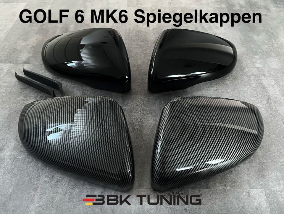 Spiegelkappen Golf 6 MK6 R GTI GTD TDI Touran NEU Carbon Schwarz in Bonn