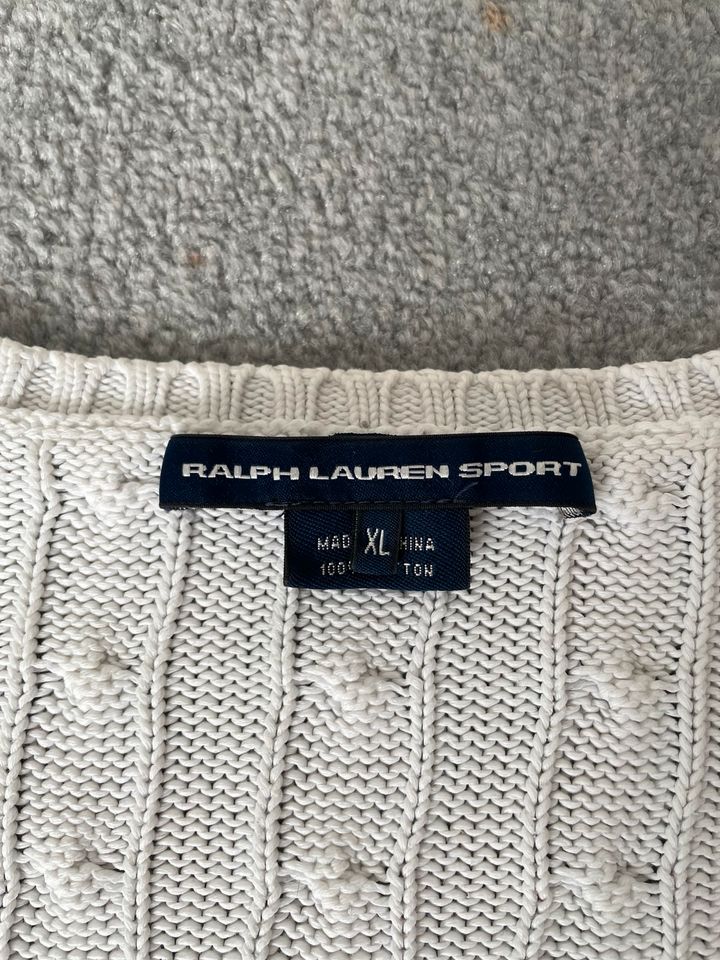 Polo Ralph Lauren Sport Pullover Zopfmuster weiß Gr. XL in Nienburg (Weser)