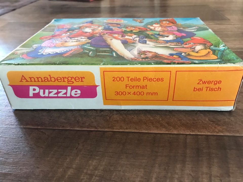 Annaberger Puzzle 4 Stück im Konvolut für insg. 3 € in Ostrau