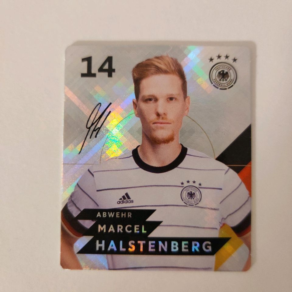 EM Euro 2020 Rewe Nr. 14 Marcel Halstenberg Glitzer Karte NEU in Frankfurt am Main