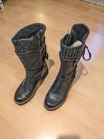 Rieker Stiefel 38 schwarz Reißverschluss Absatz warm Leipzig - Reudnitz-Thonberg Vorschau
