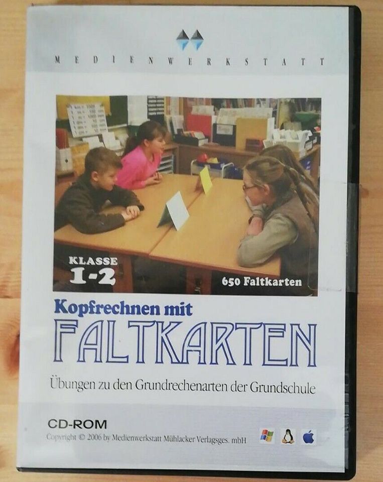 CD ROM Kopfrechnen m Faltkarten Grundschule Lehrer Klasse 1+2 in Hallenberg