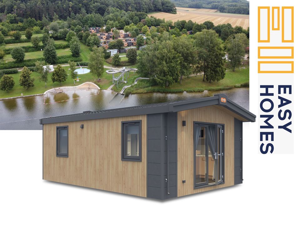 Tinyhaus direkt am See / voll möbliertes Fertighaus / Campingplatz / schlüsselfertiges Modulhaus / Tinyhouse / Mobilheim in Weißenburg in Bayern