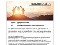 SAP Entwickler (m/w/d)/Stephanskirchen Bayern - Stephanskirchen Vorschau