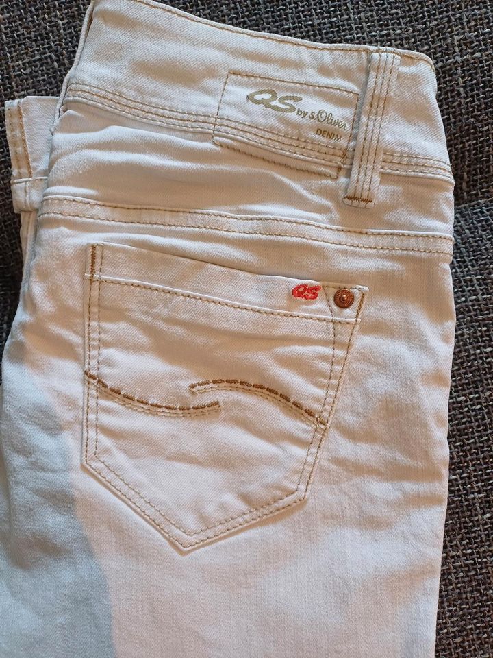 Jeans Cargo Hose weiß 34 XS in Emmerich am Rhein