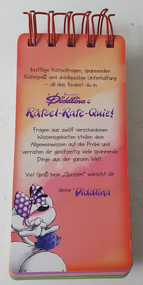 Diddl/Diddlina: Diddlina's Rätsel-Rate-Quiz, bespielt, s. Fotos in Lübeck