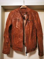 Lederjacke im Bikerstyle cognacfarben Gr. 38 Baden-Württemberg - Reichenbach an der Fils Vorschau