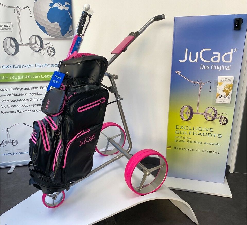 JuCad Titan Classic Elektro Golftrolley Pink Lady - Komplettset in Limburg