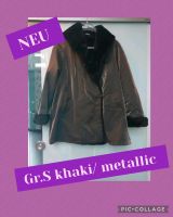 Neu ❤️ Edle Jacke Kurzmantel metallic khaki / Adidasi Leipzig - Burghausen-Rückmarsdorf Vorschau