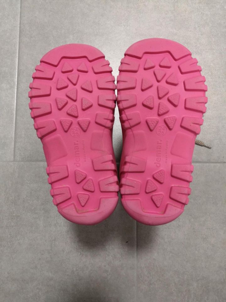 Gummistiefel gefüttert Größe 24/25 pink in Reichertshofen