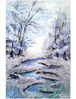 Gemälde in Acryl Winterlandschaft Rheinland-Pfalz - Mainz Vorschau