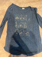 Hollister Shirt Langarm Gr.M dunkelblau/Gold Hessen - Villmar Vorschau