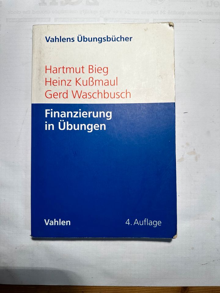 Finanzierung in Übungen 4. Auflage ISBN 978-3-8006-5339-3 in Schmelz