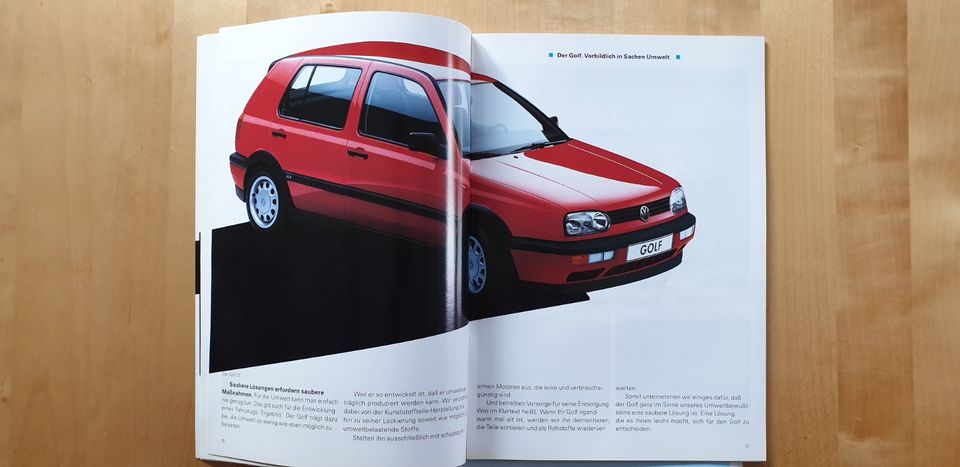 Prospekt VW Der Golf Januar 1994 in Hausen bei Würzburg