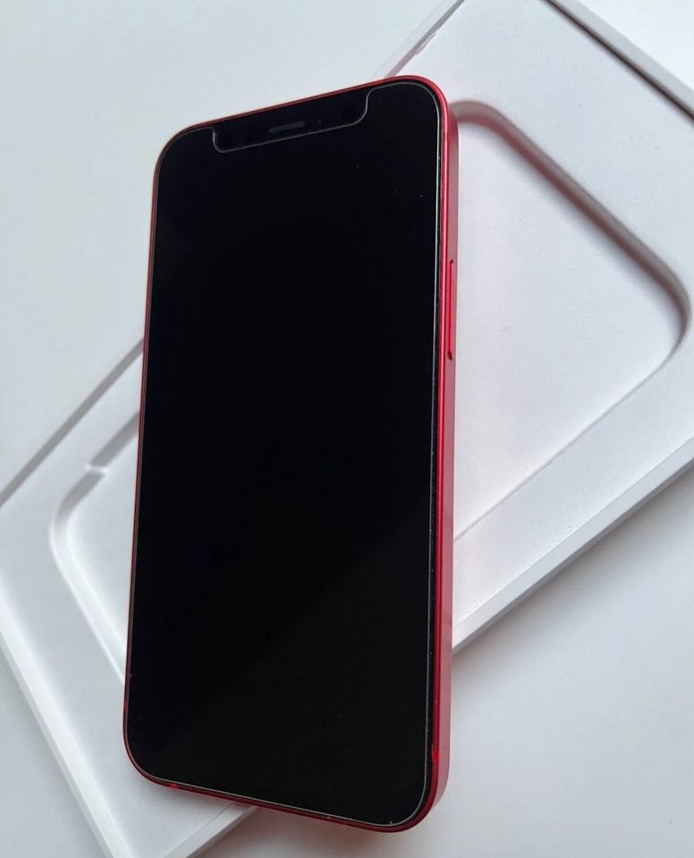 Iphone  12Mini Rot 64GB Wie Neu Akku 100% + XXL Zubehör Händler in Ibbenbüren