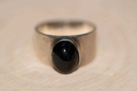 Alter 925er Silber Ring mit Onyx, Gr.56 Nordrhein-Westfalen - Olfen Vorschau