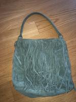 Ledertasche mit Fransen v. Brampton London, salbeifarben, wie neu Hessen - Münzenberg Vorschau