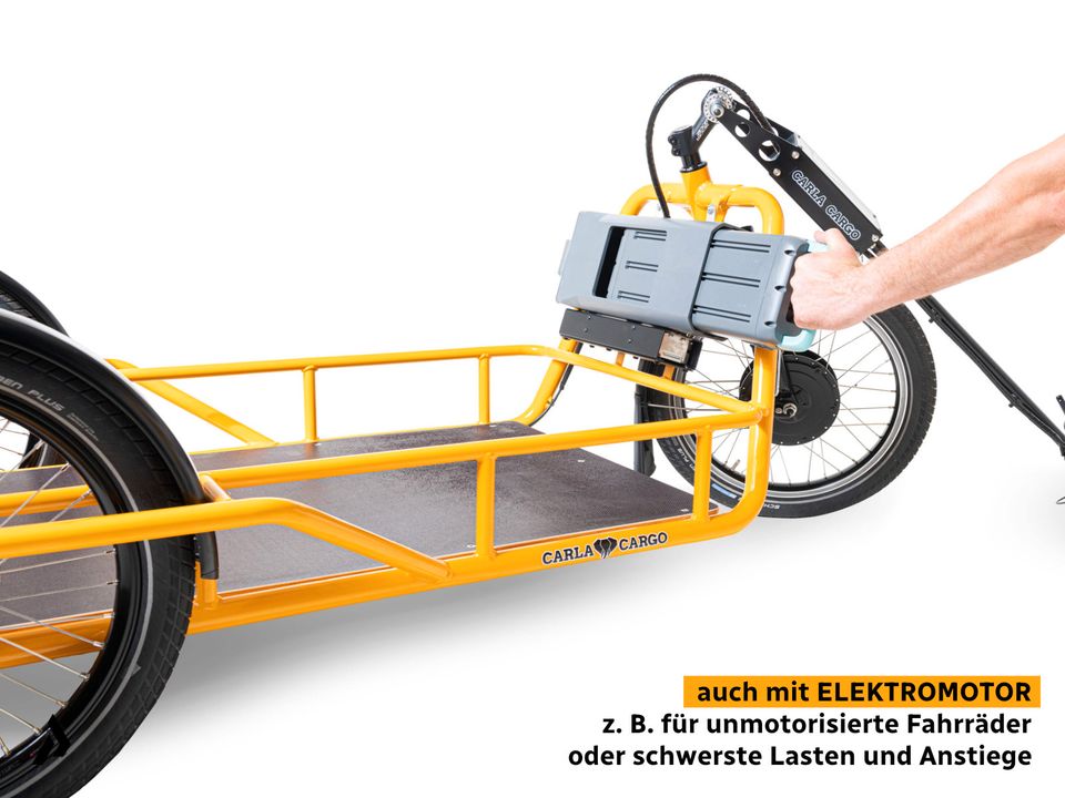 2024 CARLA CARGO Lasten-Anhänger Fahrrad 200 kg Zuladung | Trailer & Handwagen für eBike, Pedelec | ideal für Gewerbe, Hof, Werksgelände | Verleih Probefahrt bei Pakumo Cargobike Paderborn in Paderborn