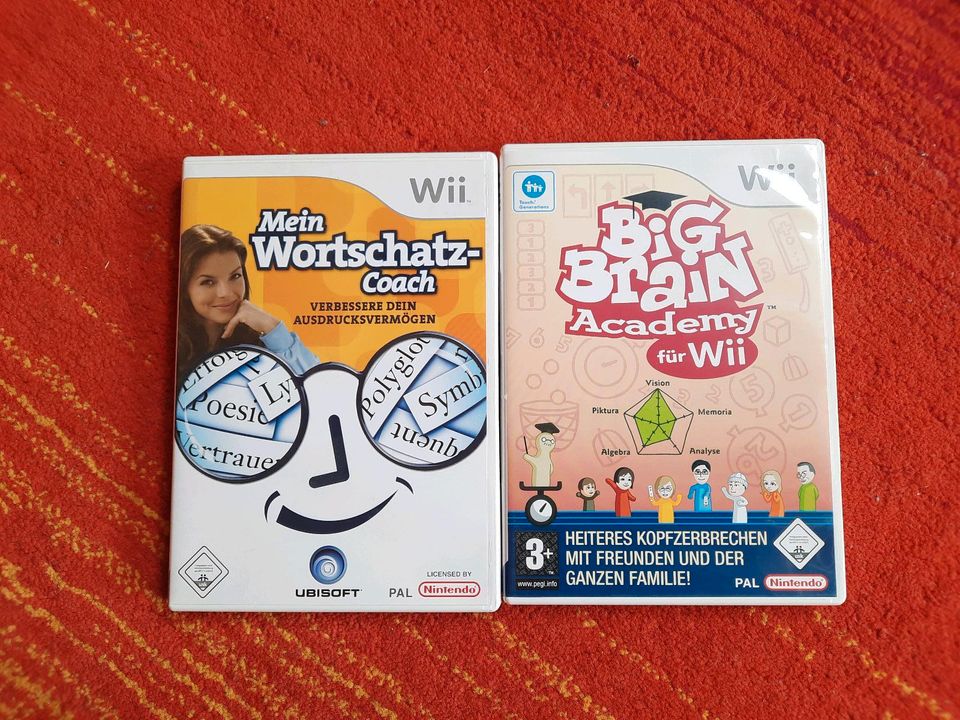 Wii Wortschatzcoach und  Big Brain Academy in Aachen