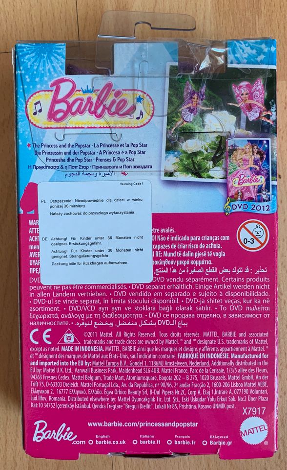 Barbie Die Prinzessin und der Popstar Mattel 2011 Chelsea Fee☀️ in Niederwerrn