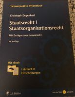 Degenhart Staatsrecht I Staatsorganisationsrecht 38. Auflage 2022 Wandsbek - Hamburg Volksdorf Vorschau