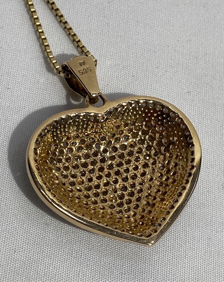 Harry Ivens Herz aus Gold & Diamanten mit Kette * 14K Gold * 2 ct in  Nordrhein-Westfalen - Dinslaken | eBay Kleinanzeigen ist jetzt Kleinanzeigen