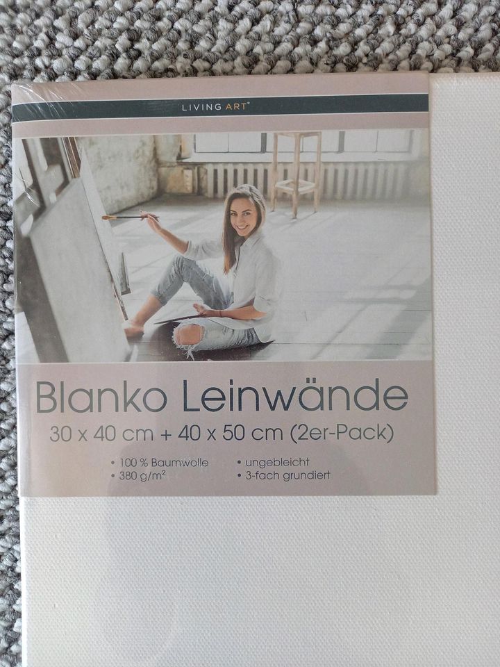 2 er Pack Blanko Leinwände in Gevelsberg