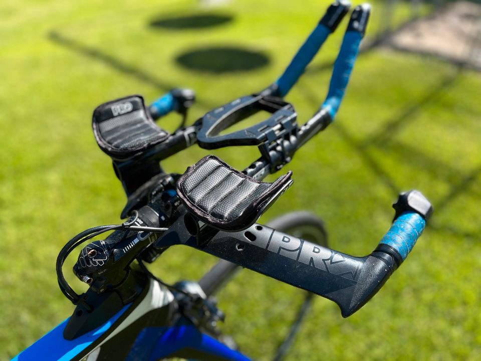 Triathlon Zeitfahrrad Rad Cannondale Slice Rahmengrösse 51 Carbon in Lathen