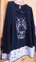 Tredy Tunika schwarz beige, Strasssteinchen Gr.4 48 50 52 Hessen - Hadamar Vorschau