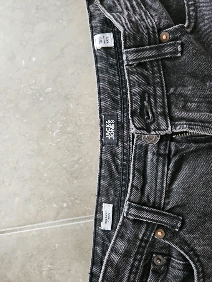 Jack & Jones Jeans Gr. 158 grau schwarz in Böbingen an der Rems