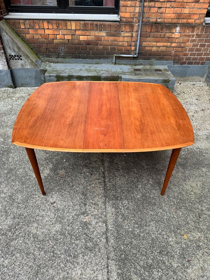 Esstisch erweiterbar > 210cm Teak Tisch danish Design Vintage Esszimmertisch Teakholz Dänemark 60er Retro in Berlin