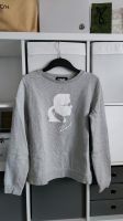 Karl Lagerfeld Sweatshirt Pullover Grau weiß L 40 Nordrhein-Westfalen - Krefeld Vorschau