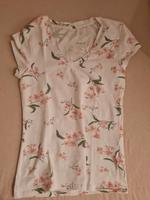 T-Shirt Frühling Blumen rosa weiß S 36 neuwertig Nordrhein-Westfalen - Porta Westfalica Vorschau