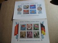 Briefmarken DDR Bl. 8A, 9A mit Falz auf Rand Baden-Württemberg - Konstanz Vorschau