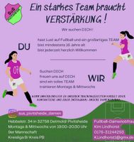 Wir suchen Spielerinnen, Frauenfußball, Damenfußball, Fußball Nordrhein-Westfalen - Detmold Vorschau